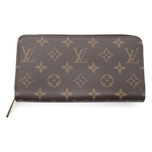 LOUIS VUITTON Zippy wallet around long purse M42616 Monogram canvas Brown Used
