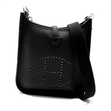 HERMES Evelyne Amazon TPM Shoulder crossbody Bag B Taurillon Clemence Black SHW