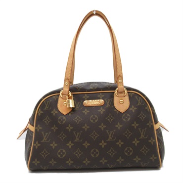 LOUIS VUITTON Montorgueil PM Shoulder Bag M95565 Monogram canvas Brown Used LV