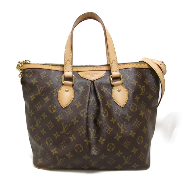 LOUIS VUITTON Palermo PM 2way shoulder hand bag M40145 Monogram Used LV