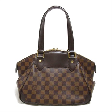 LOUIS VUITTON Verona PM Shoulder Tote Hand Bag N41117 Damier Ebene Used LV Women