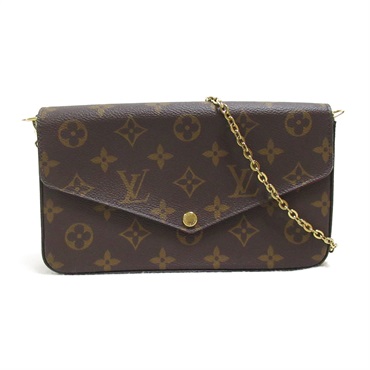 LOUIS VUITTON Pochette Felicie Chain Shoulder Crossbody Bag M61276 Monogram Used