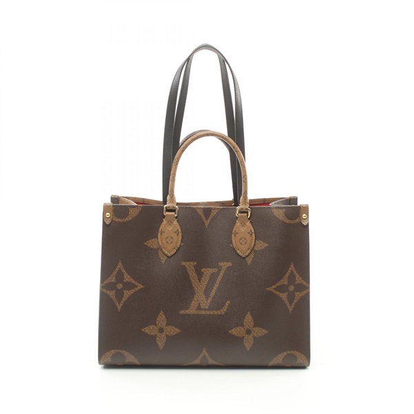 LOUIS VUITTON OntheGo MM Monogram Giant Reverse Tote Bag M45321 canvas leather
