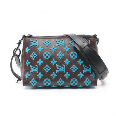 LOUIS VUITTON Triangle Messenger Bag Monogram Taftage M45078 canvas leather used