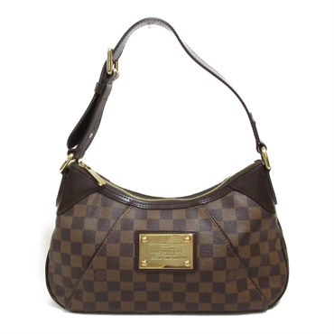 LOUIS VUITTON Thames PM Shoulder hand Bag N48180 Damier canvas Brown Ebene Used