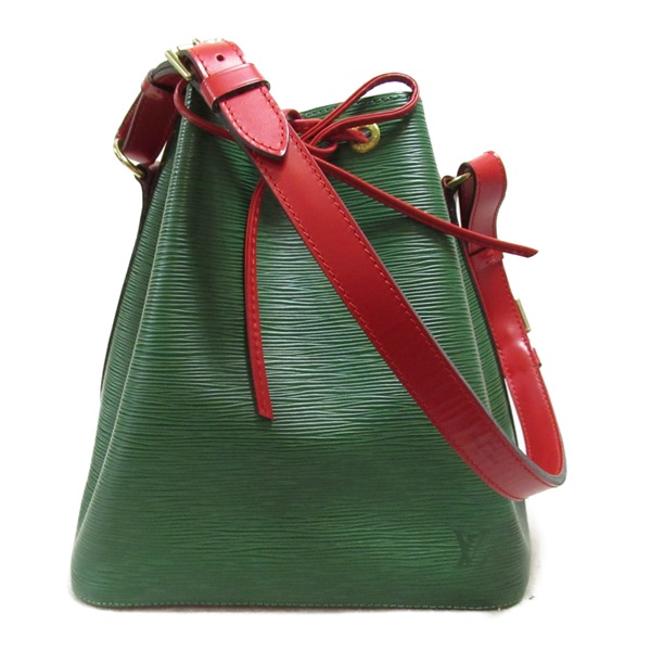 LOUIS VUITTON Petit Noe Bicolor Shoulder Bag M44147 Epi leather Green Red Used