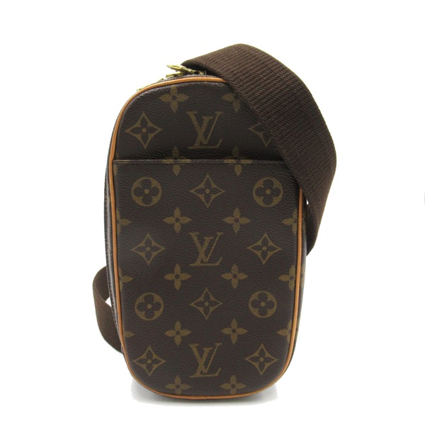 LOUIS VUITTON Pochette Gange Waist bum bag M51870 Monogram canvas Brown Used LV