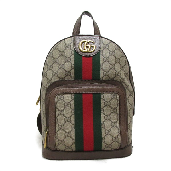 GUCCI Ophidia GG Small Backpack zipper daybag 547965 canvas Beige Used