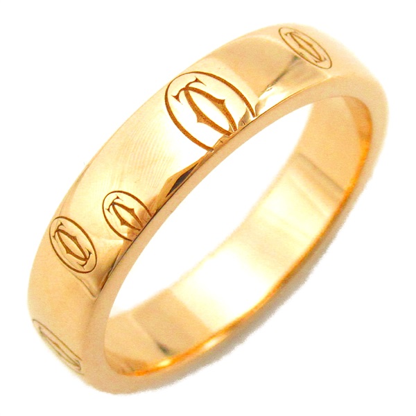CARTIER Happy birthday Ring 18KPG Pink Rose Gold Used women US size 5.25 #50