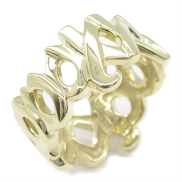 TIFFANY＆CO Love & kiss Ring 18KYG Yellow Gold Used unisex US size 5.75