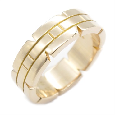 CARTIER Tank francaise Ring 18KPG Pink Rose Gold Used women US size 6 #52