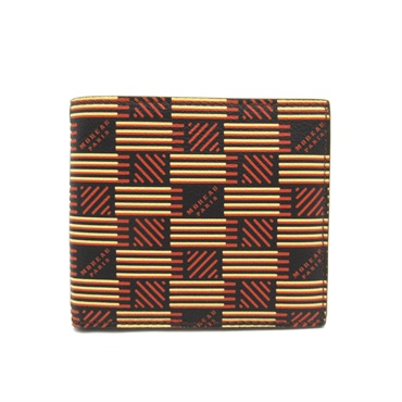MORABITO wallet Purse 018CLUU Calfskin Brown Beige Blue NEW mens