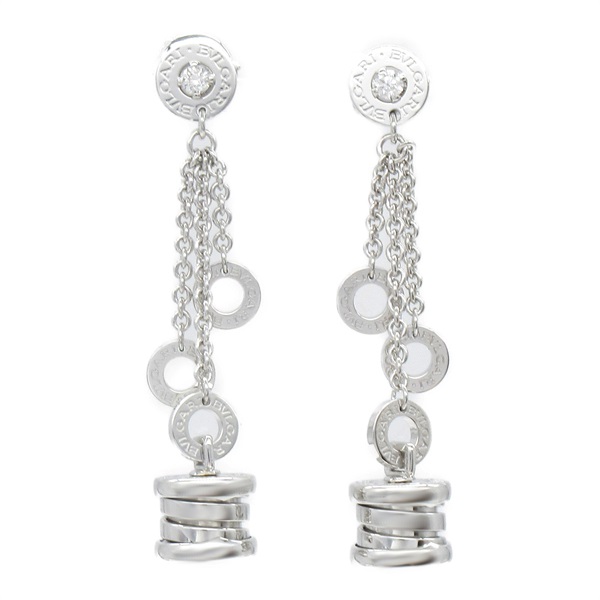 BVLGARI B-zero 1 Element Pierced earrings 18KWG White Gold Used women