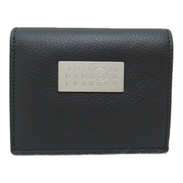 Maison Margiela wallet Purse SA5UI0015P5691 Calfskin Leather Black NEW Women