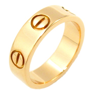 CARTIER Love Ring 18KPG Pink Rose Gold Used US size 5.25 #50 women