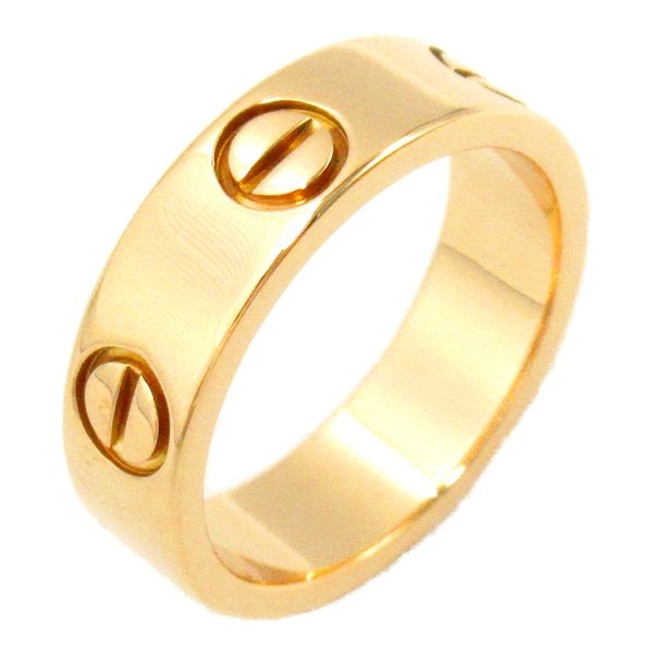 CARTIER Love Ring 18KPG Pink Rose Gold Used US size 5.25 #50 women