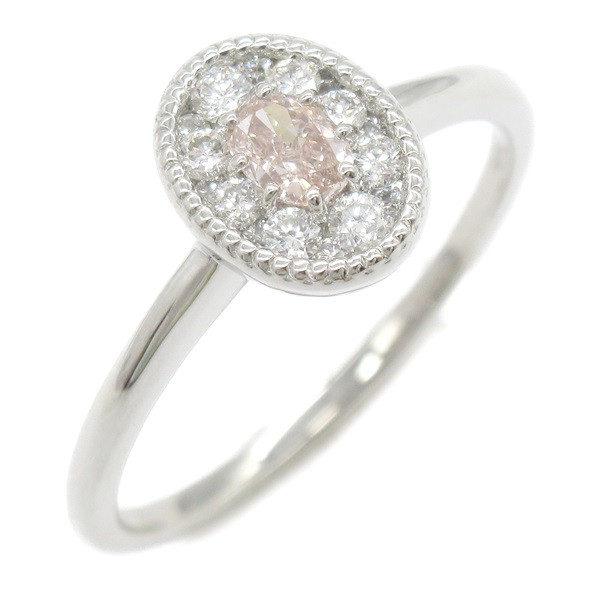 JEWELRY Pink Diamond Ring Pt900Platinum Pink FLOP Used US size  6.25 women FLOP