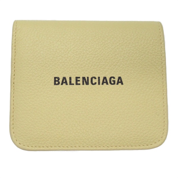 BALENCIAGA bifold compact wallet 5942161IZI37660 leather Yellow
