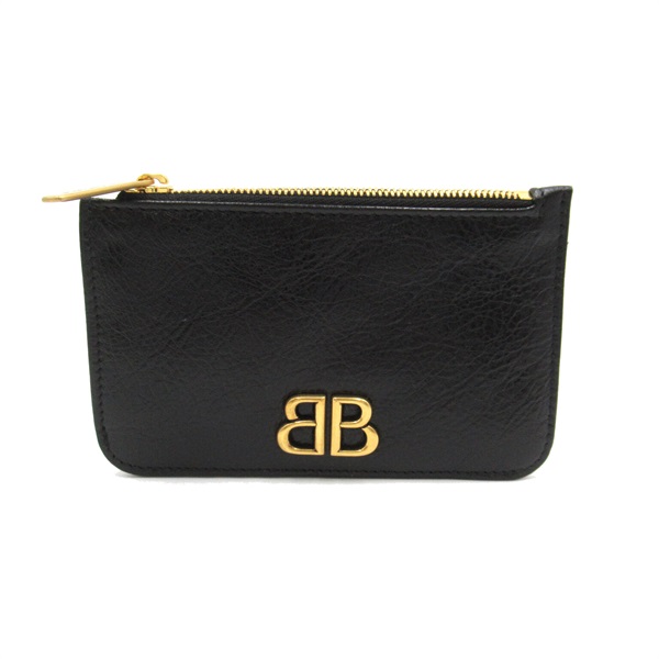 BALENCIAGA coin purse case wallet 7654652AAXB1000 leather Black