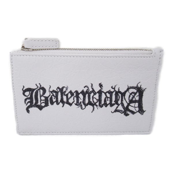 BALENCIAGA Card Case 6405352AAW39060 leather White NEW mens logo