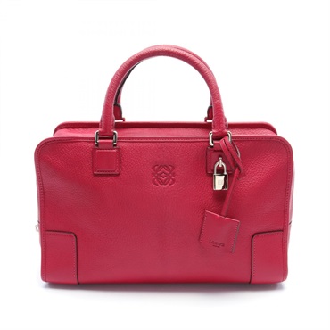 LOEWE Amazona 36 Handbag 352.35.A22 leather Red Used Women