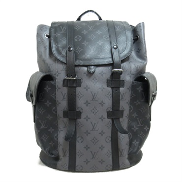 LOUIS VUITTON Christopher PM Backpack M45419 Monogram eclipse Gray Used mens LV