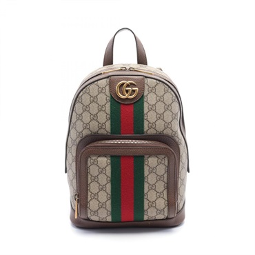 GUCCI Ophidia GG Supreme Rucksack Backpack 547965 canvas leather Beige Used