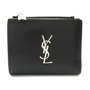 SAINT LAURENT wallet Purse 5757260SX0E1000 leather Black NERO NEW unisex