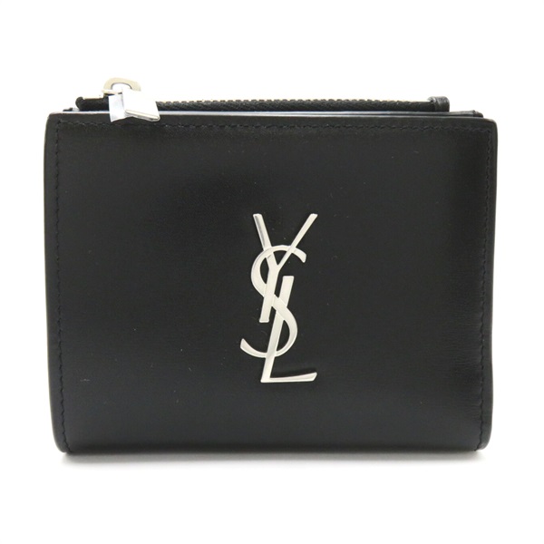 SAINT LAURENT wallet Purse 5757260SX0E1000 leather Black NERO NEW unisex