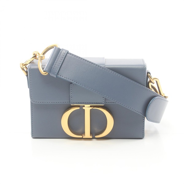 Dior 30 MONTAIGNE Shoulder Bag crossbody leather Blue Used Women GHW
