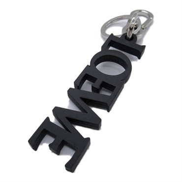 LOEWE Signature Charm key ring holder C311231X031100 Calfskin leather Black