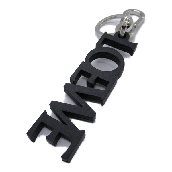 LOEWE Signature Charm key ring holder C311231X031100 Calfskin leather Black