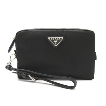 PRADA Pouch with strap 1NS021R067F0002 Nylon Black NERO NEW Women