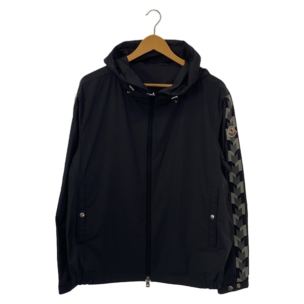 MONCLER hoodie jacket Blouson 1A0004754A919991 polyester Black NEW mens size 1