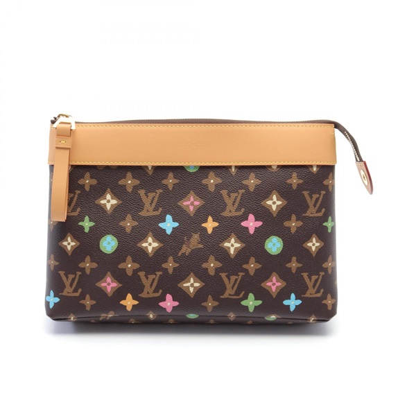 LOUIS VUITTON Pochette Voyage Souple business clutch bag M83568 Monogram LV