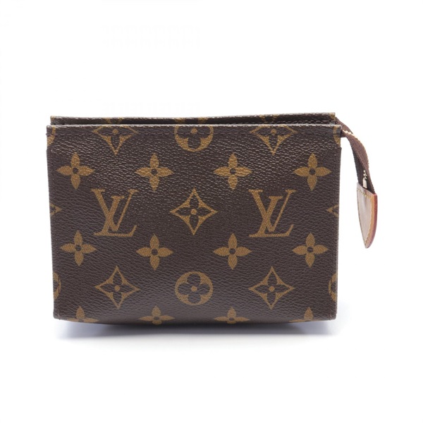 LOUIS VUITTON Poche Toilette 15 Pouch bag M47546 Monogram Brown Used Women LV