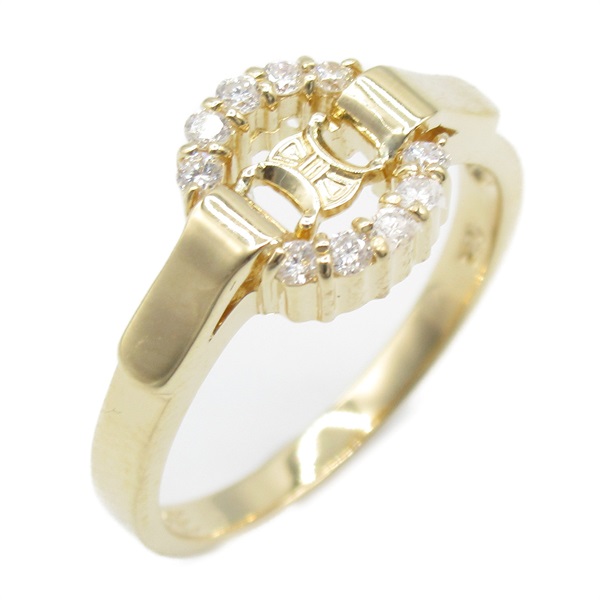 CELINE Diamond Ring 18KYG Yellow Gold Used women US size 6.25