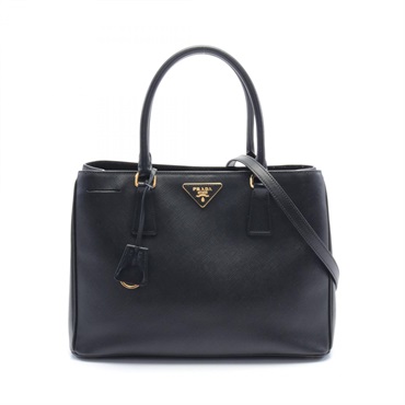PRADA SAFFIANO LUX Galleria 2way Tote bag BN1874 Saffiano leather Black Used