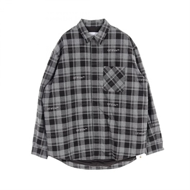 OFF-WHITE jackets OMES003C99FAB0010800 cotton Gray Black NEW mens #S