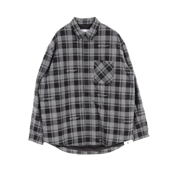 OFF-WHITE jackets OMES003C99FAB0010800 cotton Gray Black NEW mens #S