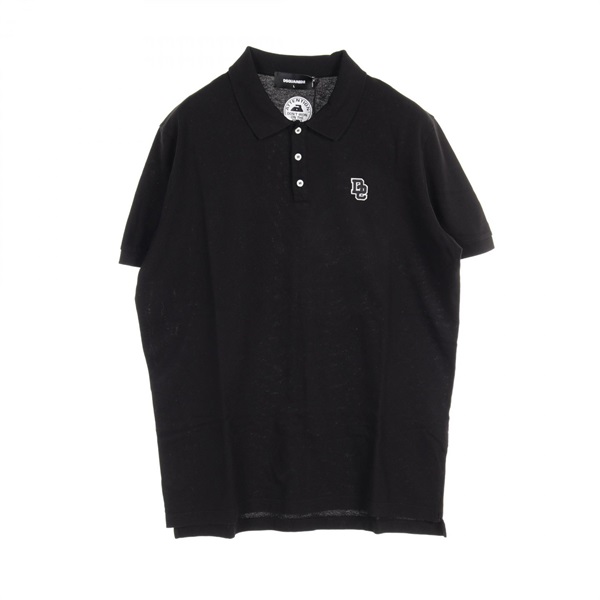 DSQUARED2 Tennis Fit Polo shirt S74GL0078S22743900M cotton Black NEW mens 1 #M