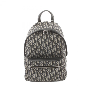 Christian Dior Rider zipper daybag Backpack 1VOBA088YKYH canvas leather Navy