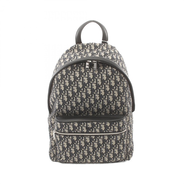 Christian Dior Rider zipper daybag Backpack 1VOBA088YKYH canvas leather Navy