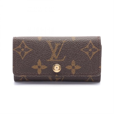 LOUIS VUITTON Multicles 4 key holder M62631 Monogram canvas Brown Used unisex LV