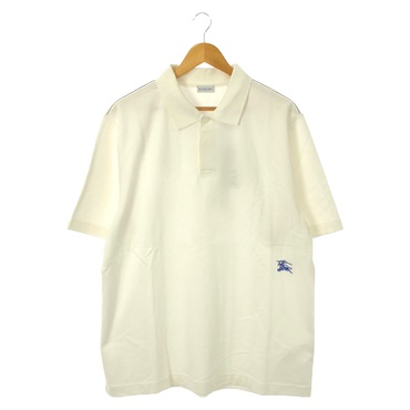 BURBERRY Polo shirt 8083329XL cotton White NEW Women #XL