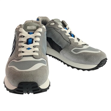 Valentino sneakers Shoes 4Y2S0H17TAEMJM43 leather Gray NEW mens #43