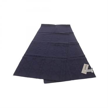 Dior Scarf 31E0015A0814540 cashmere Navy NEW mens