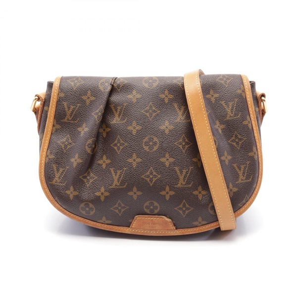 LOUIS VUITTON Menilmontant PM Shoulder crossbody Bag M40474 Monogram leather LV