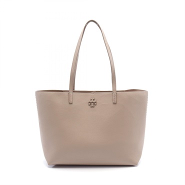 Tory Burch MCGRAW Tote Shoulder Bag 152221200 leather Beige NEW Women