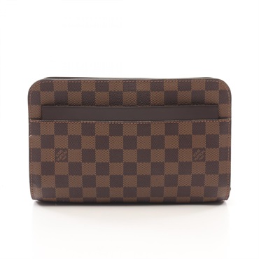 LOUIS VUITTON Saint Louis business clutch bag N51993 Damier Ebene Used mens LV